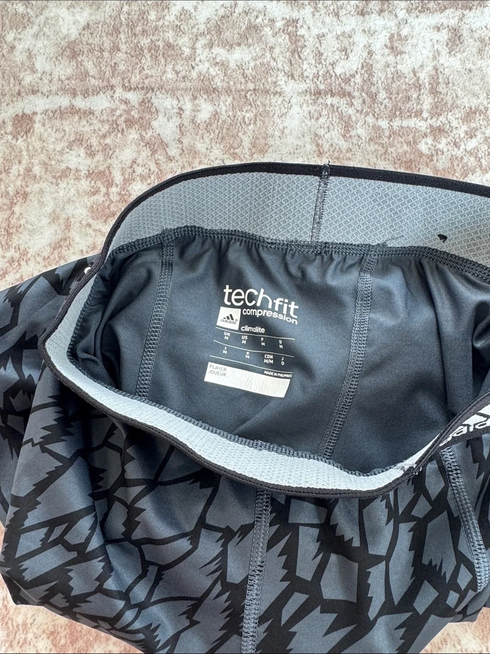 adidas Black & Gray Graphic Compression Boxer Briefs